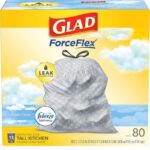 ForceFlex Tall Kitchen Drawstring Trash Bags – 13 Gallon Trash Bag